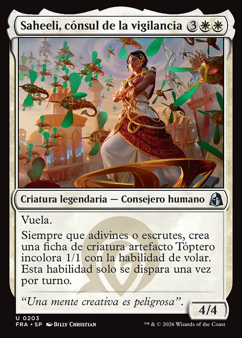 Saheeli, cónsul de la vigilancia