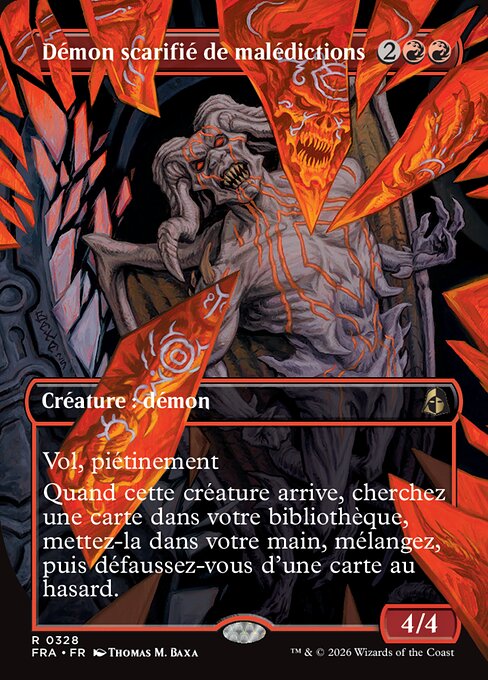 Démon scarifié de malédictions