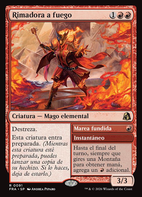 Rimadora a fuego
