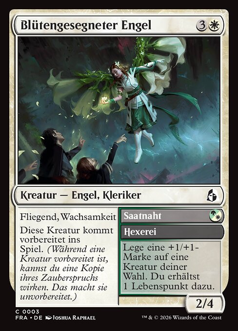 Blütengesegneter Engel
