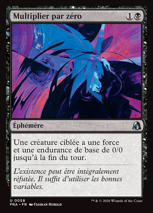Multiplier par zéro