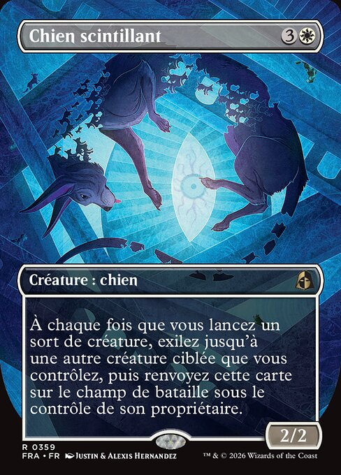 Chien scintillant