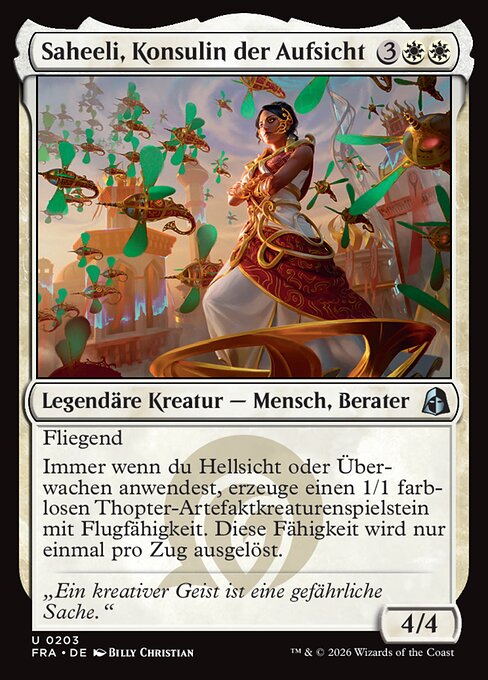 Saheeli, Konsulin der Aufsicht