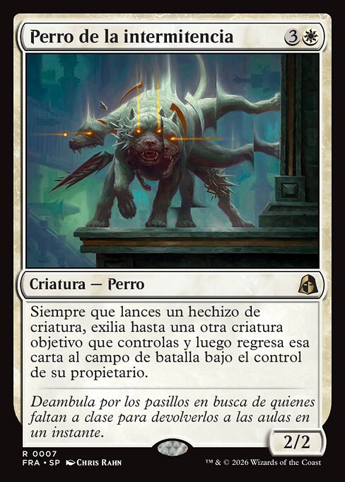 Perro de la intermitencia
