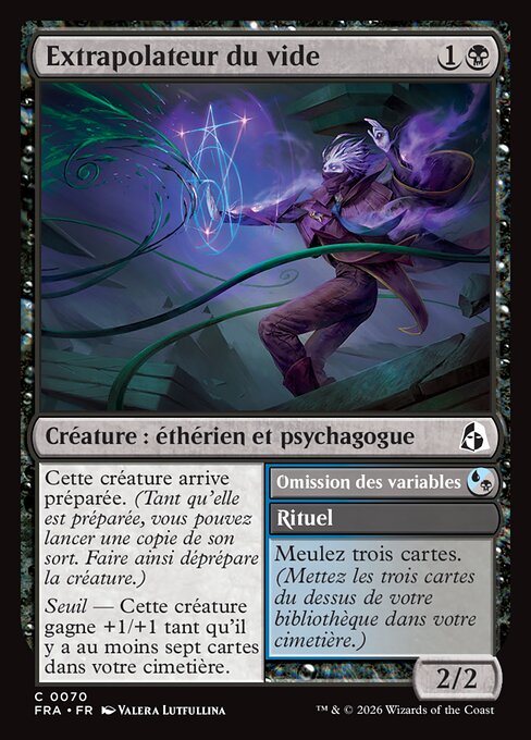Extrapolateur du vide