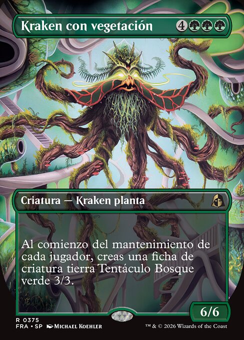 Kraken con vegetación