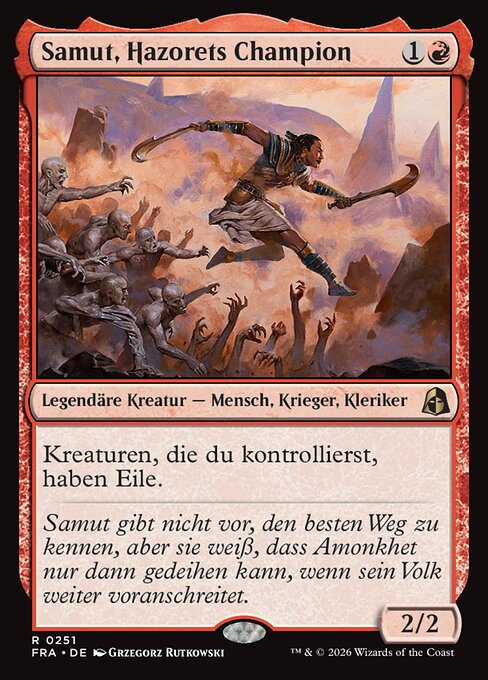 Samut, Hazorets Champion