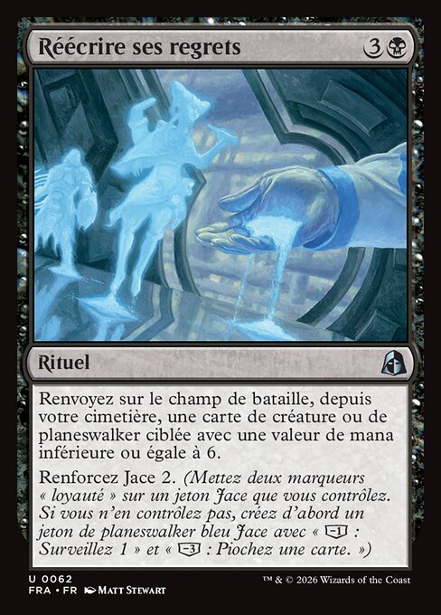 Réécrire ses regrets