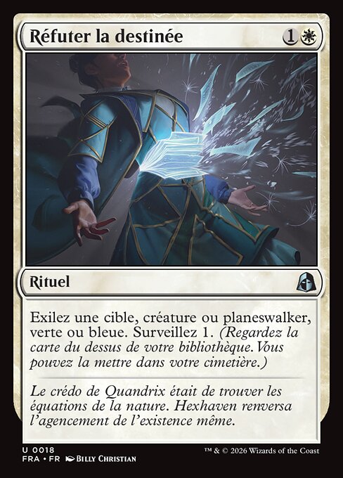 Réfuter la destinée