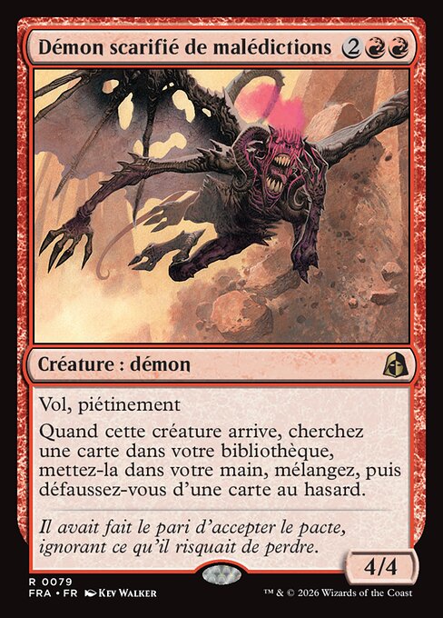 Démon scarifié de malédictions