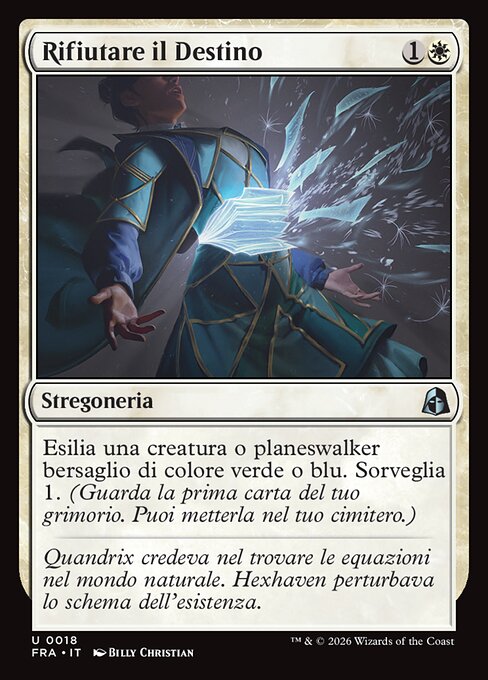 Rifiutare il Destino