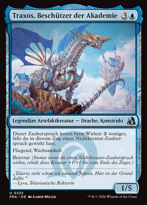 Traxos, Beschützer der Akademie